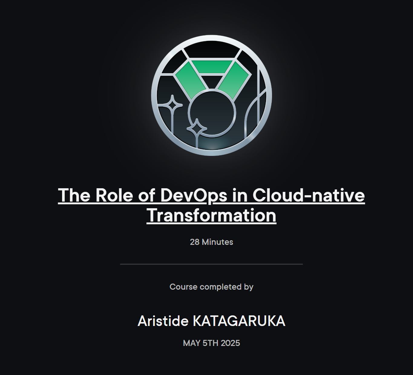 Course: The Role of DevOps in Cloud-native Transformation